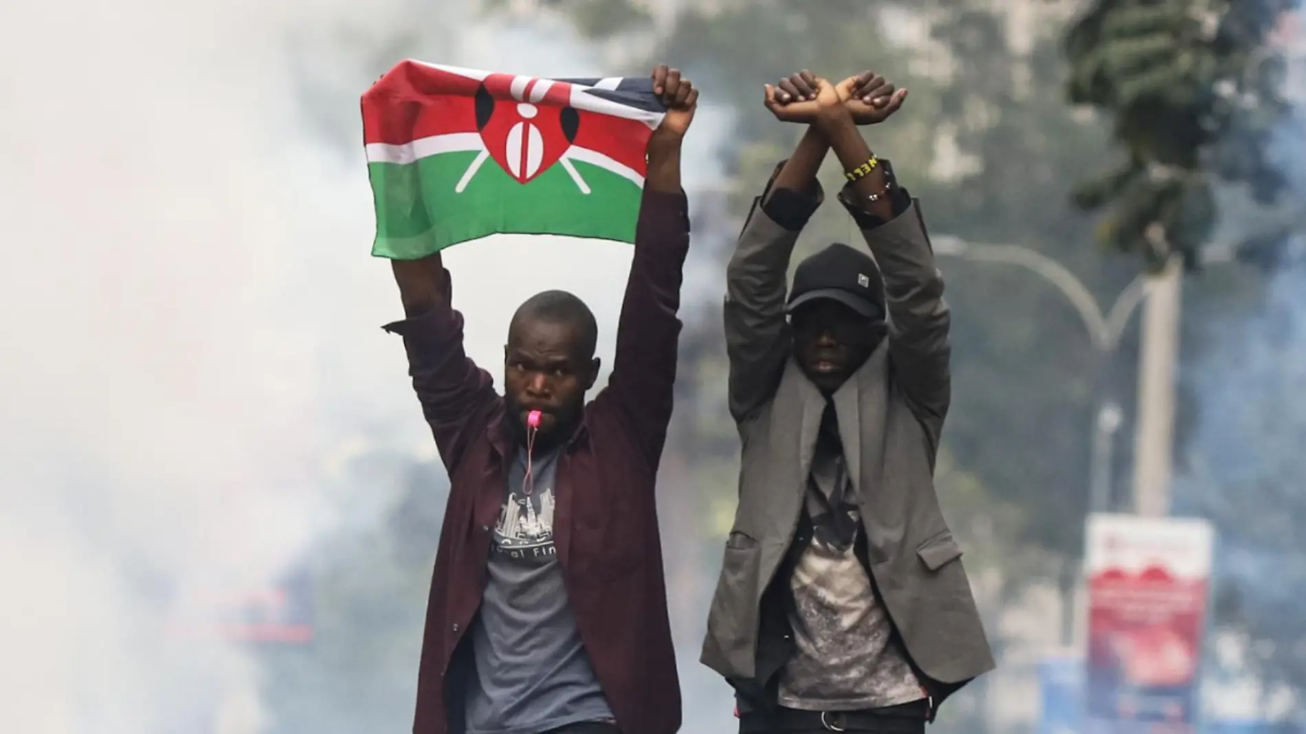 Manifestaciones en Kenia